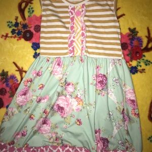 🖤Flower/Stripes Dress 🖤